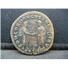 Image 1 : Marcus Aurelius Ancient Roman Coin 161-180 A.D.  Reverse: Aurelius & Verus Clasping Hands. Half Doll