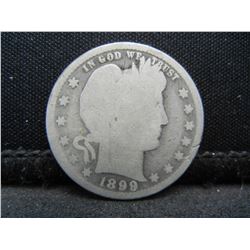 1899-S Semi-Key Date Barber Quarter.
