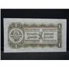 Image 3 : 1944 Yugoslavia 1 Dinar Currency Note.  Soldier With Rifle on Back.