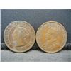 Image 2 : 1896 & 1917 Canadian Large Cents.