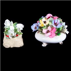 Royal Doulton and Royal Adderley bouquets.
