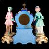 Image 8 : A continental porcelain clock.