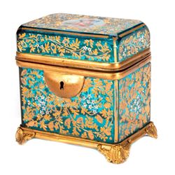 Gilt and glass box.