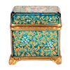 Image 5 : Gilt and glass box.