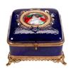 Image 1 : Glass and enamel box.