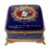 Image 4 : Glass and enamel box.