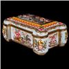 Image 4 : A Capodimonte porcelain box.