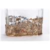 Image 2 : Silver and crystal decanter.