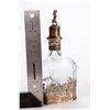 Image 8 : Silver and crystal decanter.