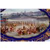 Image 2 : A Meissen porcelain platter with a royal scene.