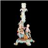 Image 3 : A pair of Meissen candlesticks.