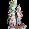 Image 4 : A pair of Meissen candlesticks.