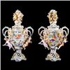 Image 1 : Pair of Dresden lidded jars.