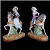 Image 1 : Pair of bisque equestrians.