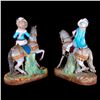 Image 4 : Pair of bisque equestrians.