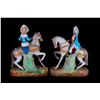 Image 6 : Pair of bisque equestrians.