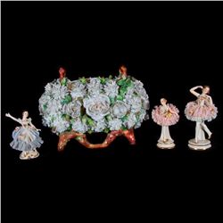 Vase and three ballerinas.