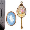 Image 6 : A Wedgewood brooch and a mirror.