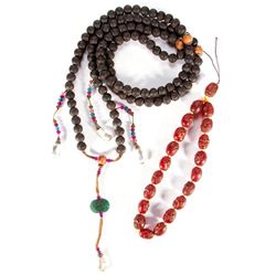 Two Chinese prayer bead