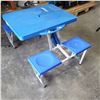 Image 2 : BLUE FOLDING PICNIC TABLE