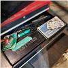 Image 3 : RED CRAFTSMAN 2 TRAY ORGANIZER W/ TOOLS AND BLACK TOOL BOX