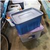 Image 2 : LARGE LOT OF TOTES AND LIDS