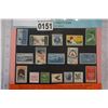 Image 2 : SHEET OF HISTORIC US STAMPS