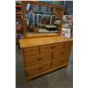 Image 1 : VILAS MAPLE 7 DRAWER DRESSER
