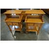 Image 1 : PAIR OF VILAS MAPLE END TABLES