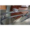 Image 2 : KIDS SINGLE SIZE GREY METAL HEADBOARD AND ROLLER FRAME