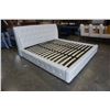Image 2 : NEW HOME ELEGANCE KING SIZE TUFTED PLATFORM BEDFRAME, RETAIL $1499