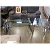 Image 1 : NEW HOME ELEGANCE MODERN GLASS AND CHROME COFFEE AND ENDTABLE SET, RETAIL #399
