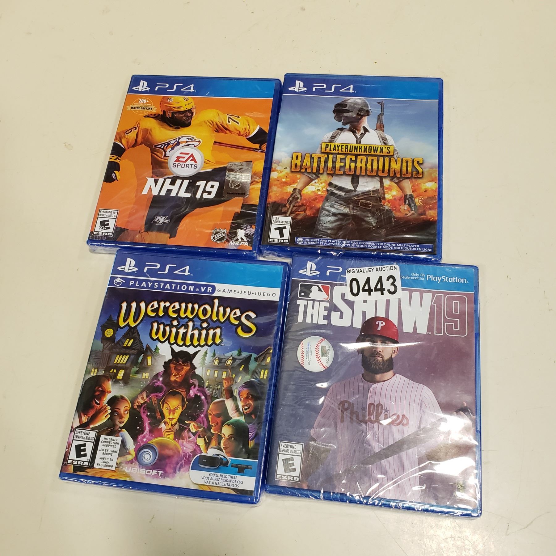 LOT OF PS4 GAMES Big Valley Auction