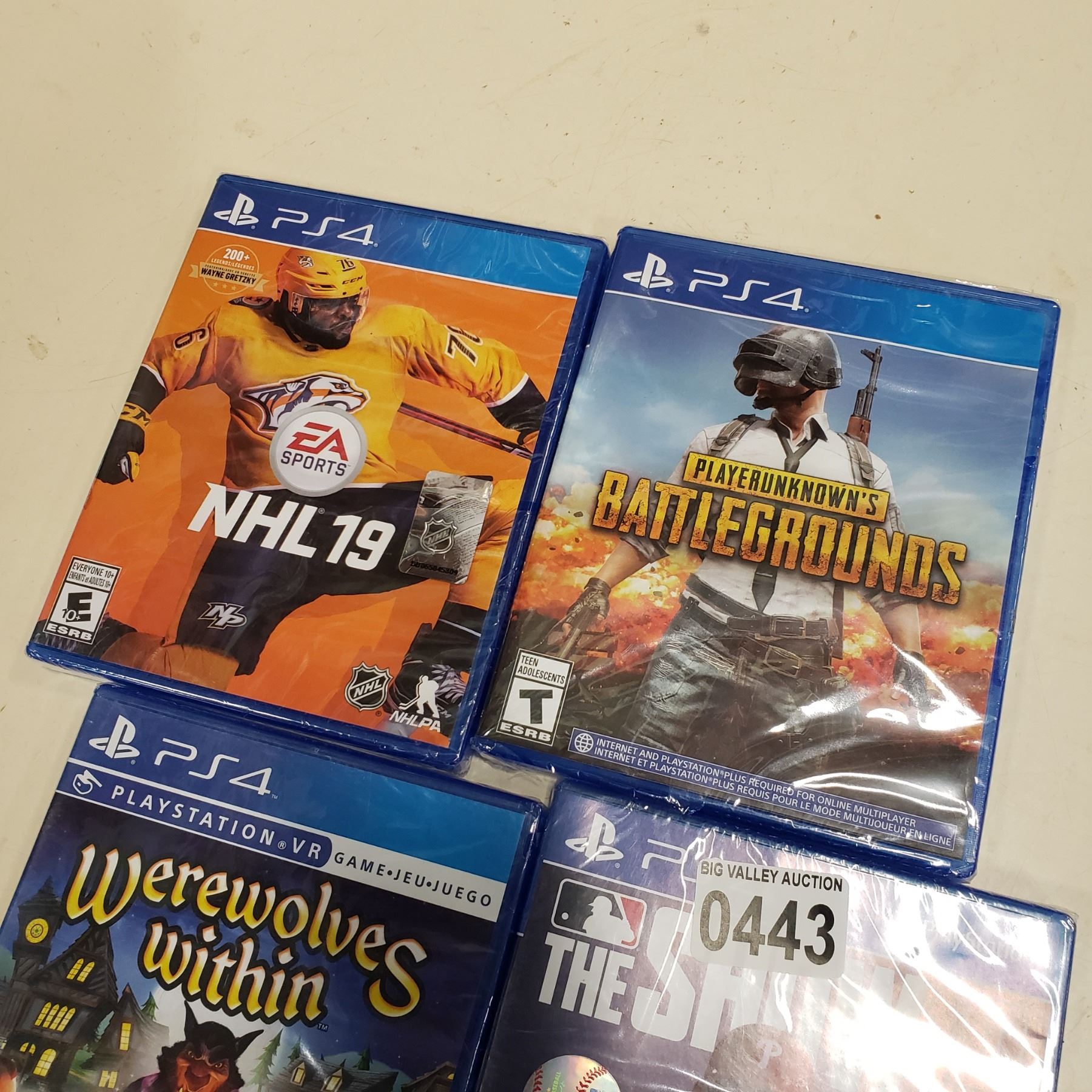 LOT OF PS4 GAMES Big Valley Auction