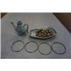 Image 1 : CLOISONNE BEAD NECKLACE AND BANGLES