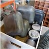 Image 2 : BOX OF CANNED FUEL, CAMP STOVE AND PLASTIC CANTEENS