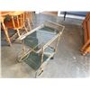 Image 2 : VINTAGE BRASS AND GLASS TEA TROLLEY