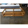 Image 1 : VINTAGE BEVELLED GLASS COFFEE TABLE