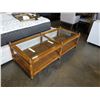Image 2 : VINTAGE BEVELLED GLASS COFFEE TABLE