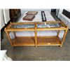 Image 1 : VINTAGE BEVELLED GLASS SOFA TABLE