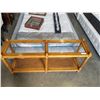 Image 2 : VINTAGE BEVELLED GLASS SOFA TABLE