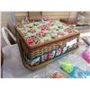 Image 2 : VINTAGE WICKER BASKET WITH RETRO TOYS