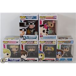 LOT OF 6 ASSORTED FUNKO POPS: ANIMATION