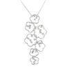 Image 1 : 0.45 CTW Diamond Necklace 14K White Gold - REF-60M2F