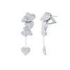 Image 1 : 3.02 CTW Diamond Earrings 14K White Gold - REF-197K7W