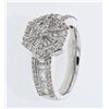 Image 1 : 1.15 CTW Diamond & Diamond Ring 18K White Gold - REF-145K6W