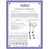 Image 2 : Genuine 4.8 ctw Amethyst Earrings 14KT White Gold - REF-64P4H