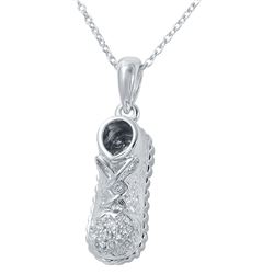 0.06 CTW Diamond Necklace 14K White Gold - REF-27K2W