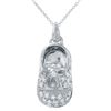 Image 1 : 0.92 CTW Diamond Necklace 14K White Gold - REF-90H3M