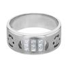 Image 1 : 0.36 CTW Princess Diamond Ring 14K White Gold - REF-71F3N